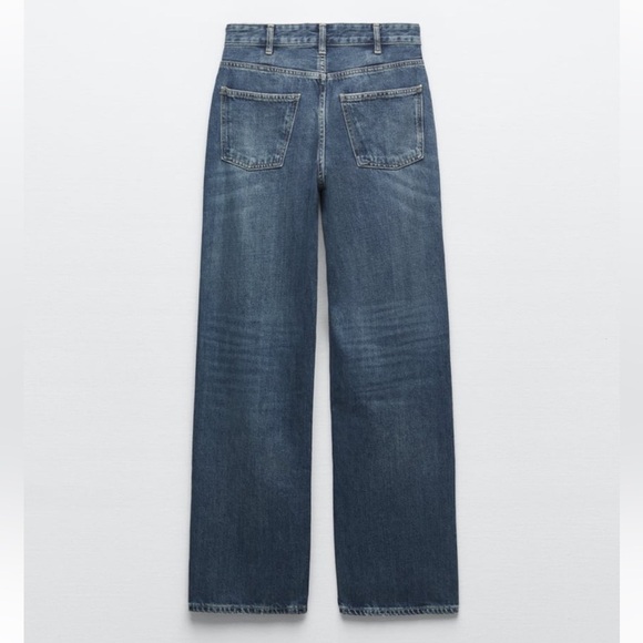 Zara High Waist Straight Jeans - Picture 3 of 7